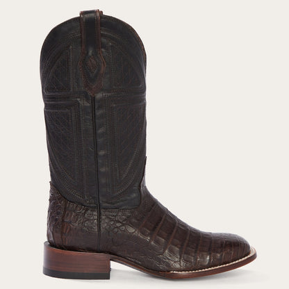 Kaycee Brown Caiman Belly Cowboy Boot | Stetson Brown