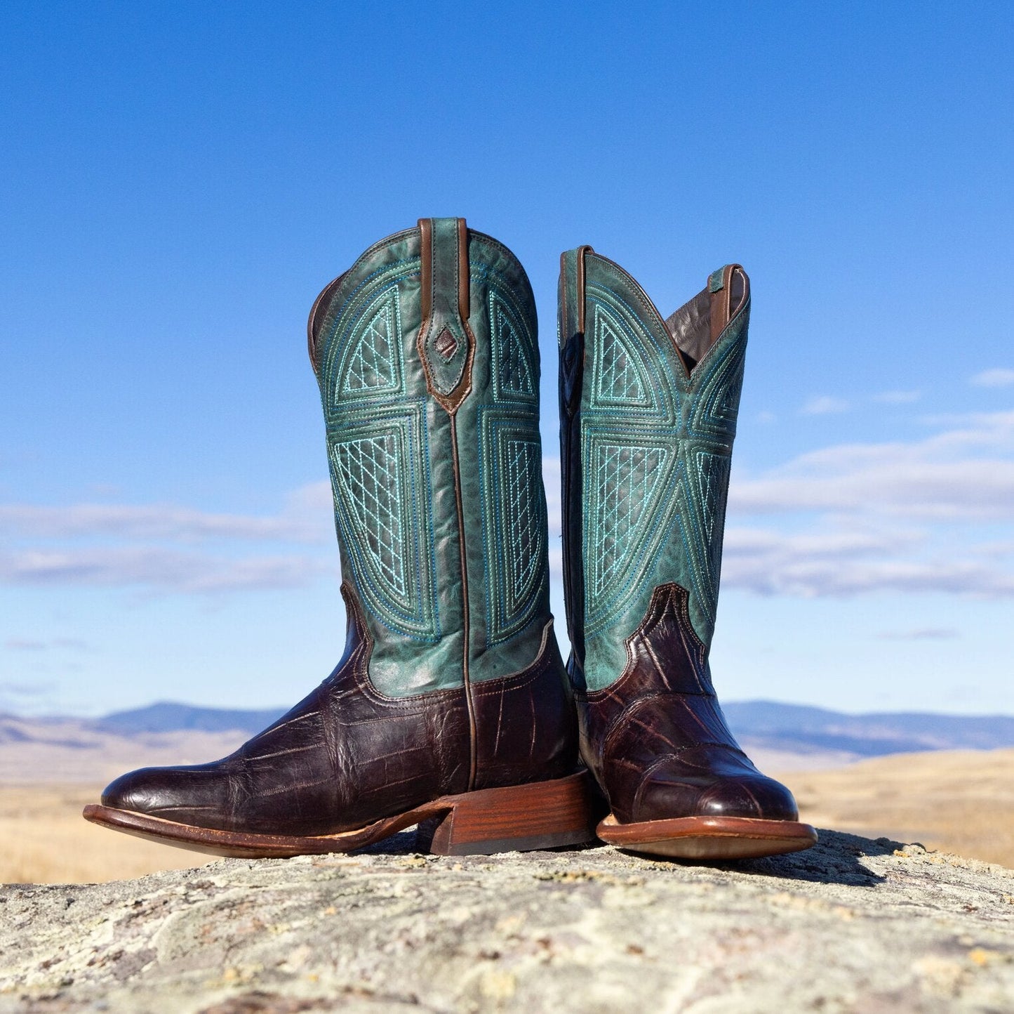 Big Horn Tobacco Alligator Cowboy Boot | Stetson Brown