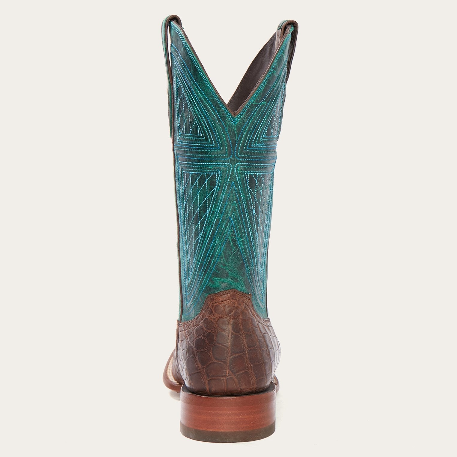 Big Horn Tobacco Alligator Cowboy Boot | Stetson Brown