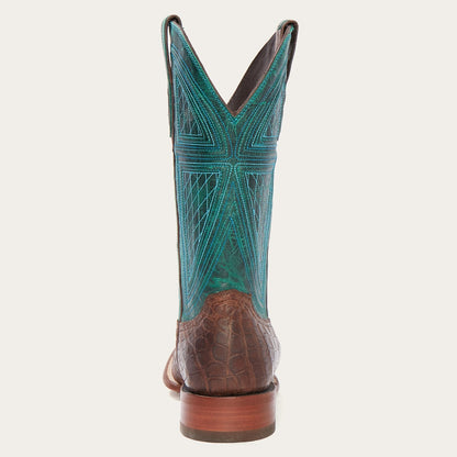 Big Horn Tobacco Alligator Cowboy Boot | Stetson Brown