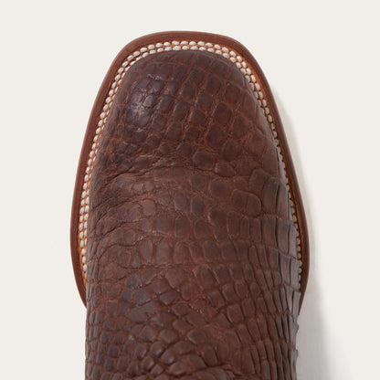 Big Horn Tobacco Alligator Cowboy Boot | Stetson Brown
