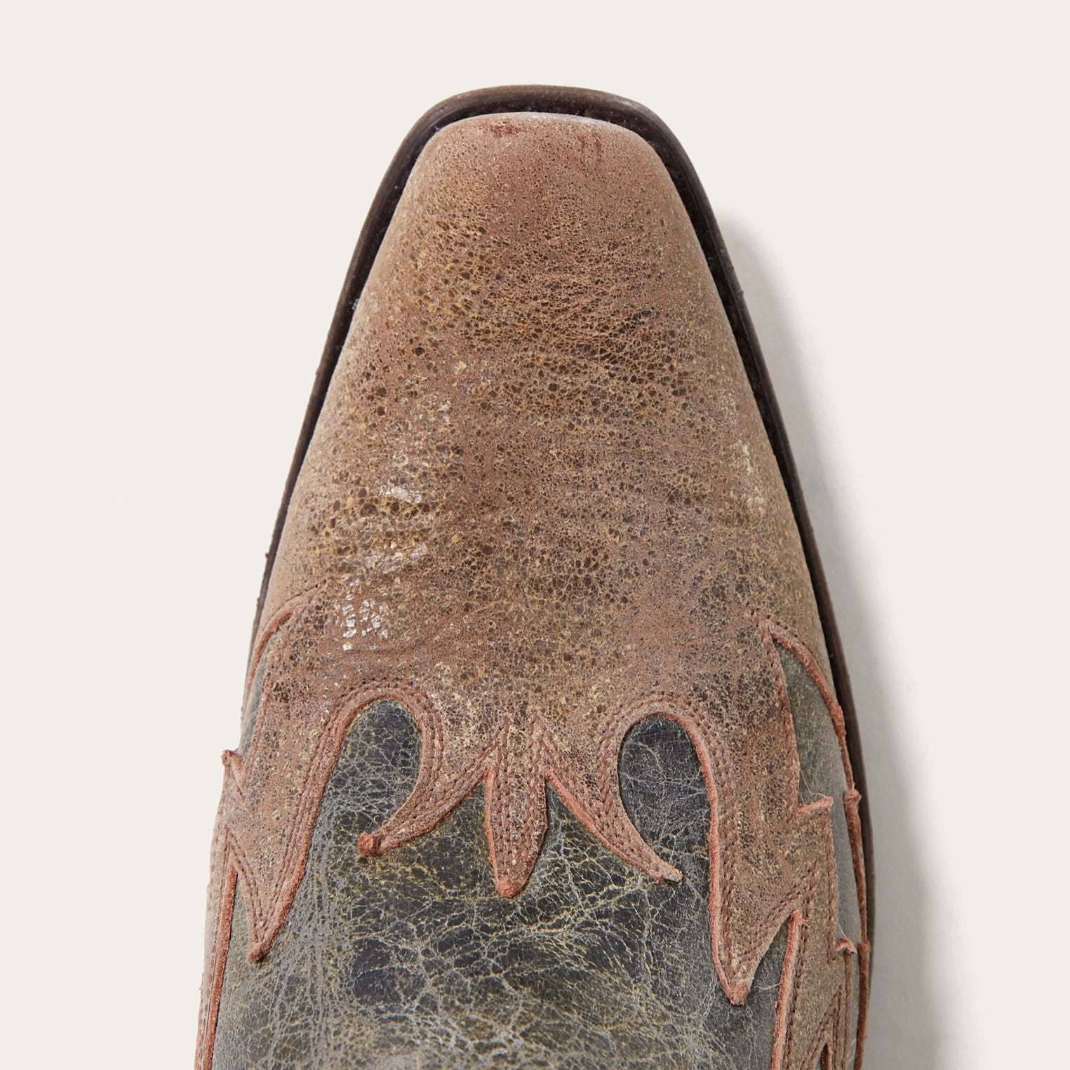 Sundance Kid Washed Crater Black Cowboy Boot | Stetson Black