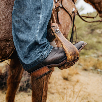 Carlisle Western Boots | Stetson Distressed Brown