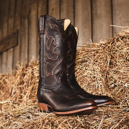 Carlisle Western Boots | Stetson Distressed Brown