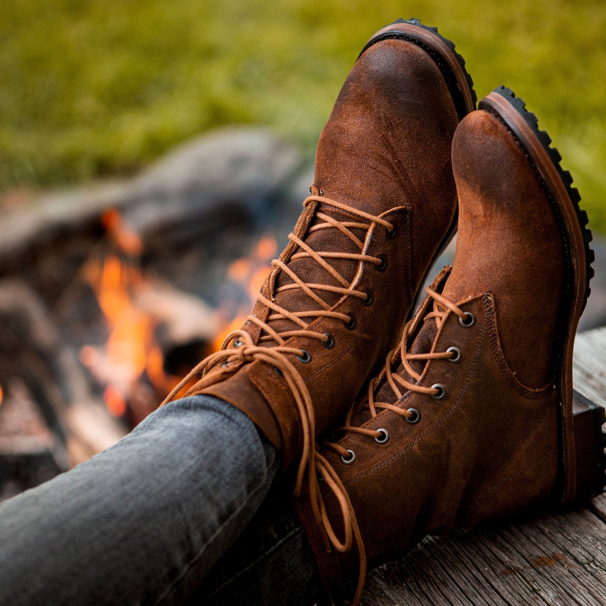 Sam Lace Up | Stetson Brown Suede