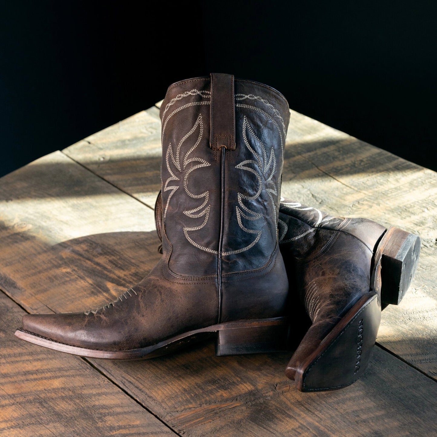 Iris Mid-Calf Embroidered Boot | Stetson Brown