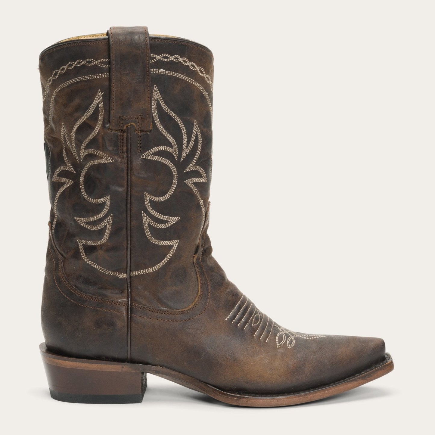 Iris Mid-Calf Embroidered Boot | Stetson Brown