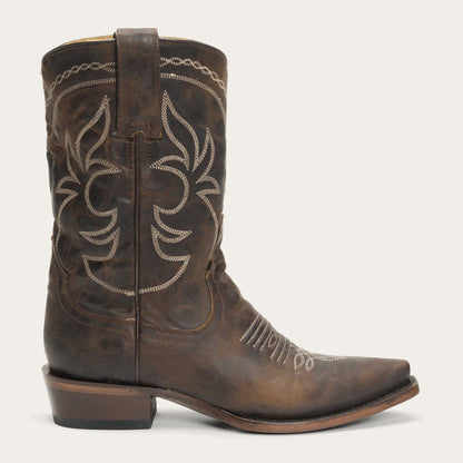 Iris Mid-Calf Embroidered Boot | Stetson Brown