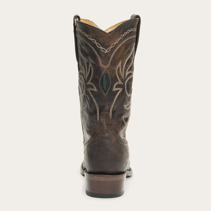 Iris Mid-Calf Embroidered Boot | Stetson Brown