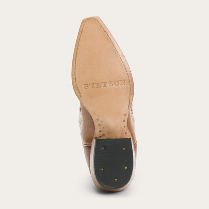 Jules Hand Tooled Leather Boot | Stetson Brown