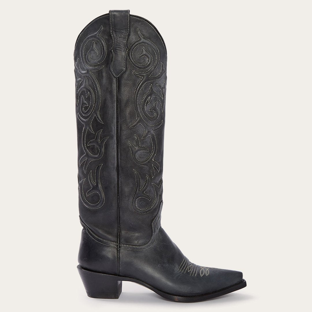 Blair Corded Side Zip Cowboy Boot | Stetson Black