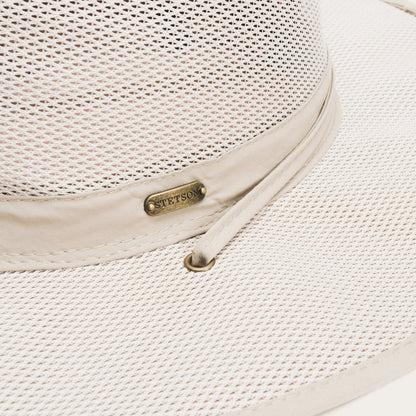 Montana 'No Fly Zone' Mesh Hat | Stetson Khaki