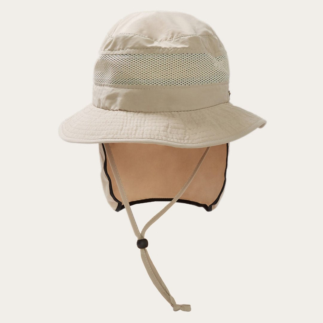 Switchback 'No Fly Zone' Mesh Bucket Hat | Stetson Khaki