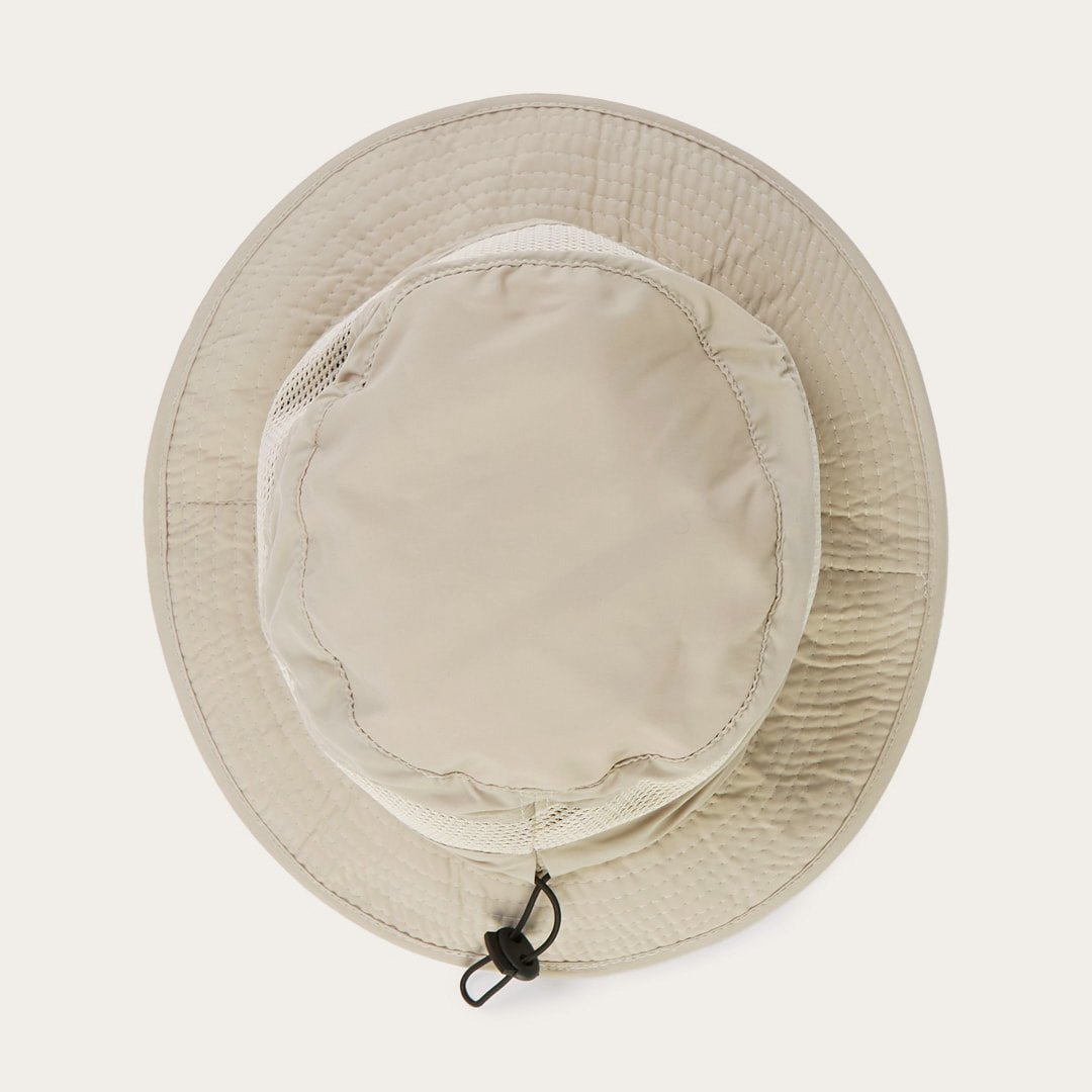 Switchback 'No Fly Zone' Mesh Bucket Hat | Stetson Khaki