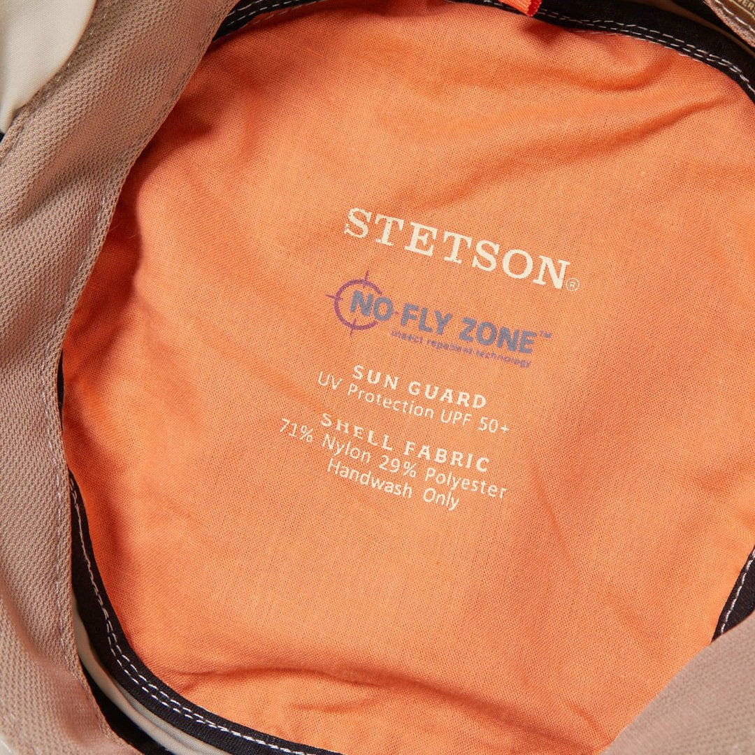 Switchback 'No Fly Zone' Mesh Bucket Hat | Stetson Khaki