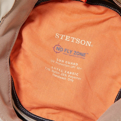 Switchback 'No Fly Zone' Mesh Bucket Hat | Stetson Khaki
