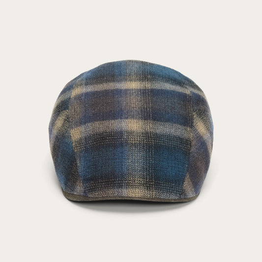 Ivy Virgin Wool Cap | Stetson Blue Beige Check