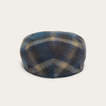 Ivy Virgin Wool Cap | Stetson Blue Beige Check
