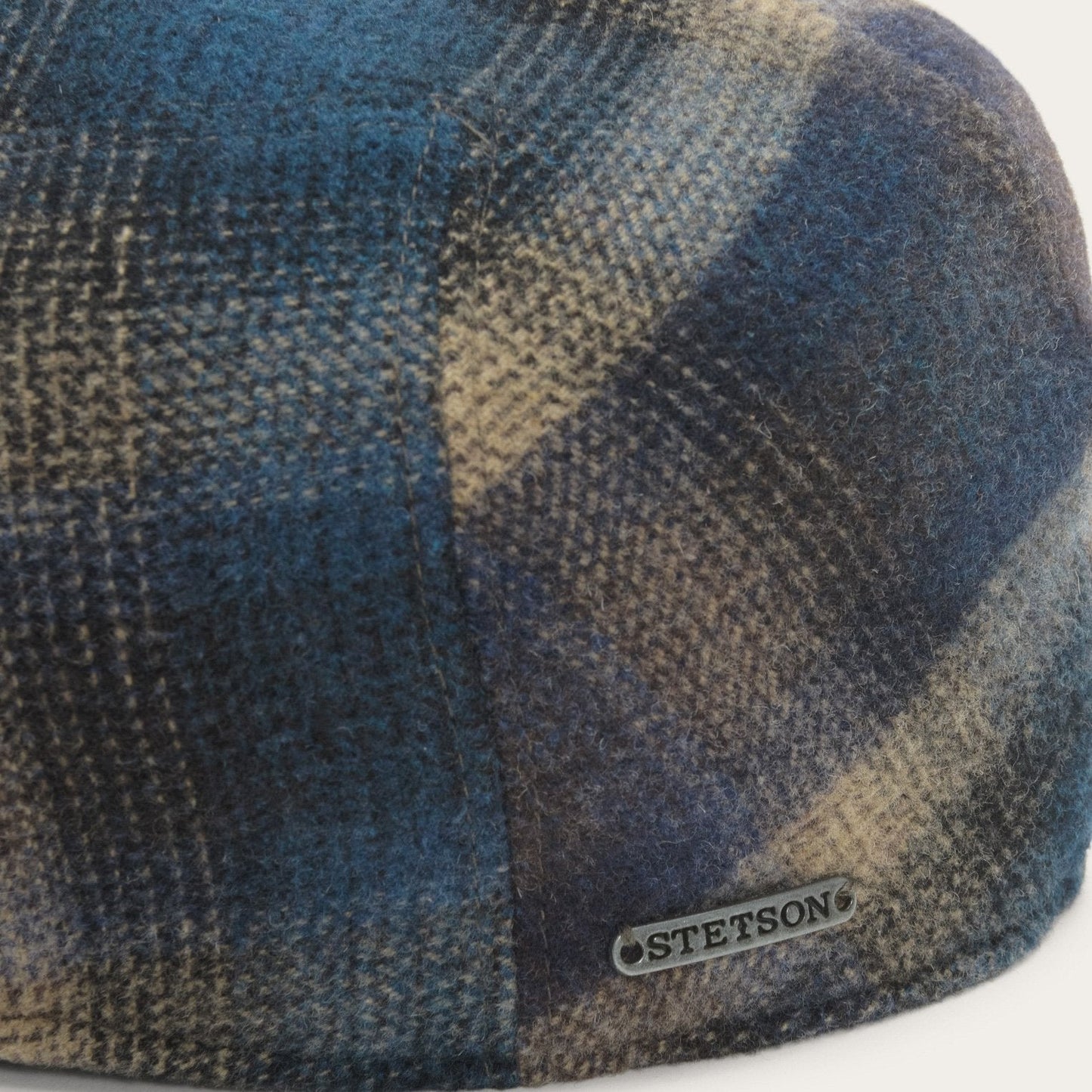 Ivy Virgin Wool Cap | Stetson Blue Beige Check