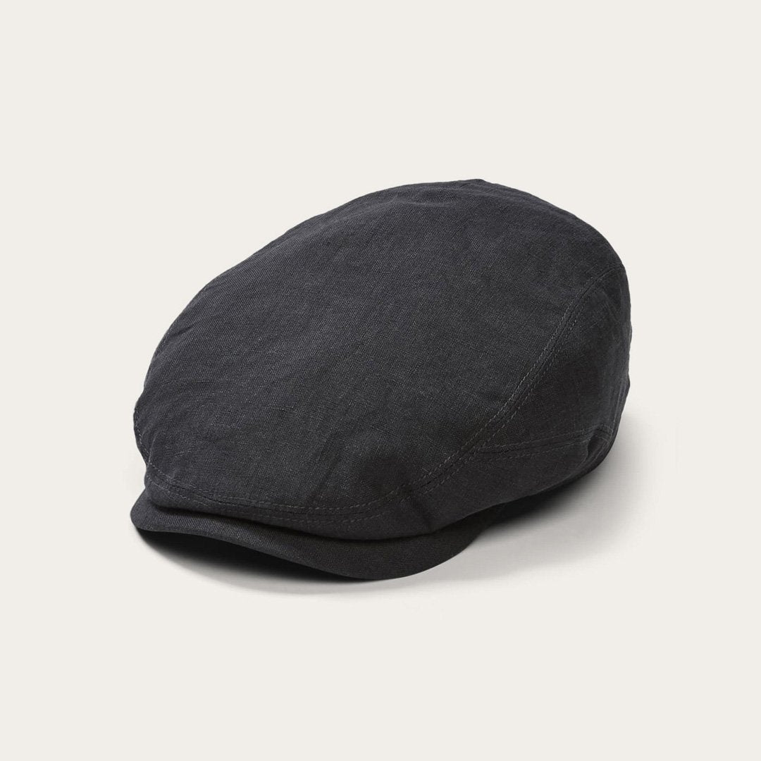 Premium Linen Driver Cap | Stetson Black