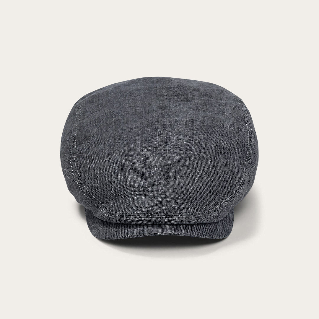 Premium Linen Driver Cap | Stetson Denim Grey