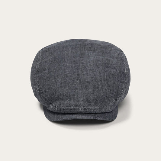 Premium Linen Driver Cap | Stetson Denim Grey