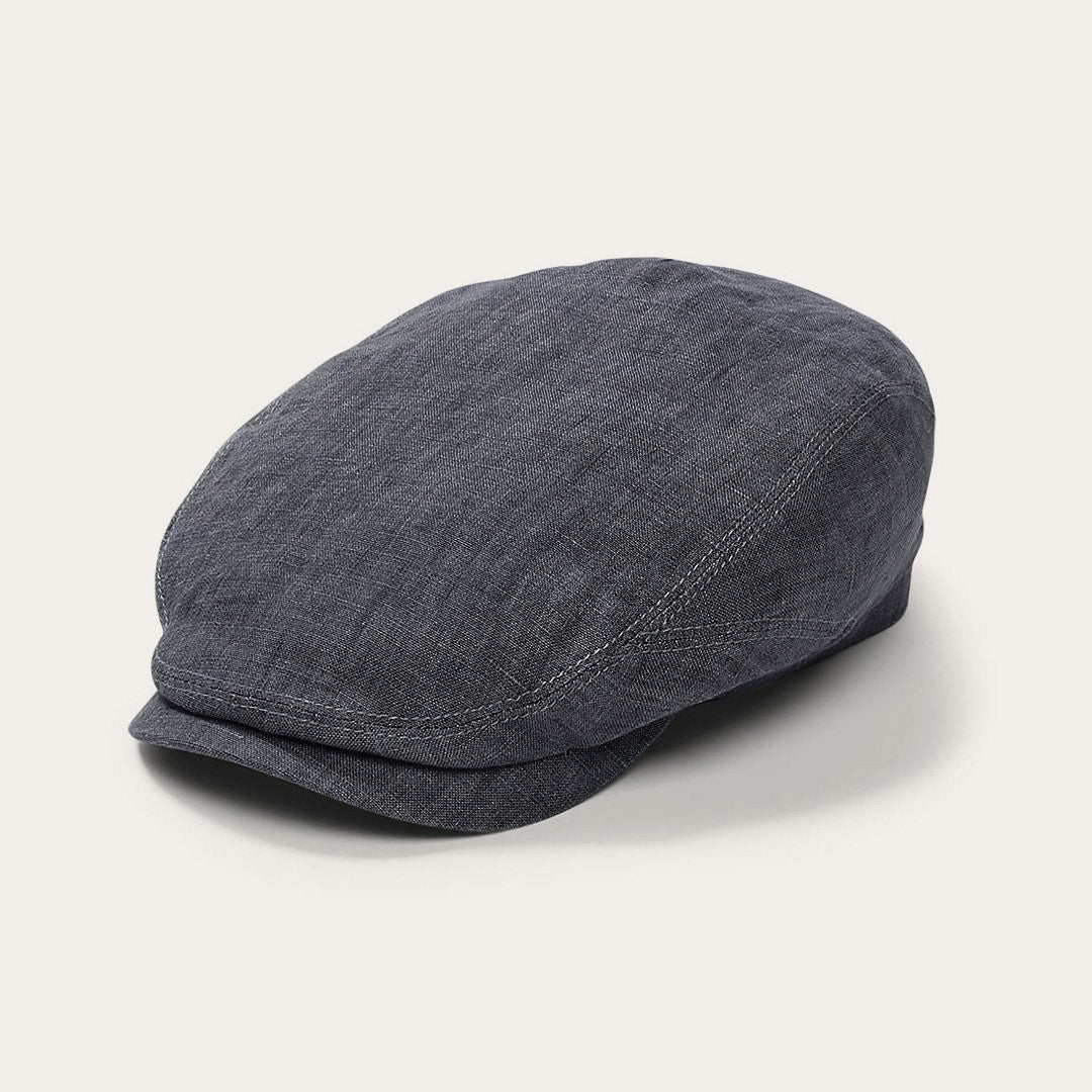 Premium Linen Driver Cap | Stetson Denim Grey