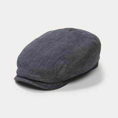 Premium Linen Driver Cap | Stetson Denim Grey