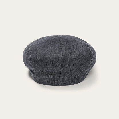 Premium Linen Driver Cap | Stetson Denim Grey