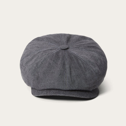 Linen Hatteras Newsboy | Stetson Grey