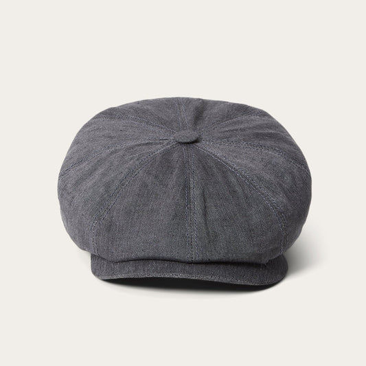 Linen Hatteras Newsboy | Stetson Grey