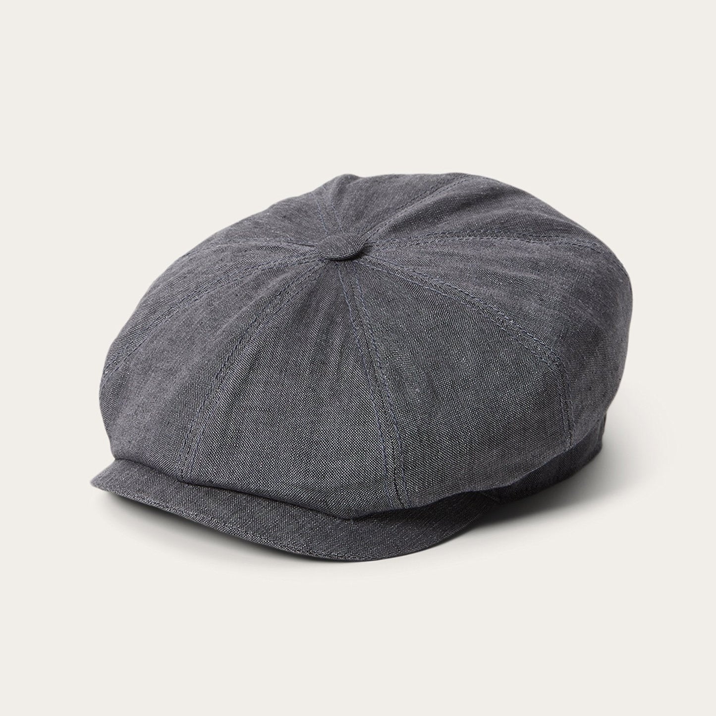 Linen Hatteras Newsboy | Stetson Grey