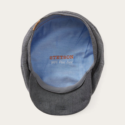 Linen Hatteras Newsboy | Stetson Grey
