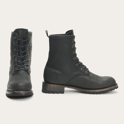 Sam Lace Up | Stetson Black Leather