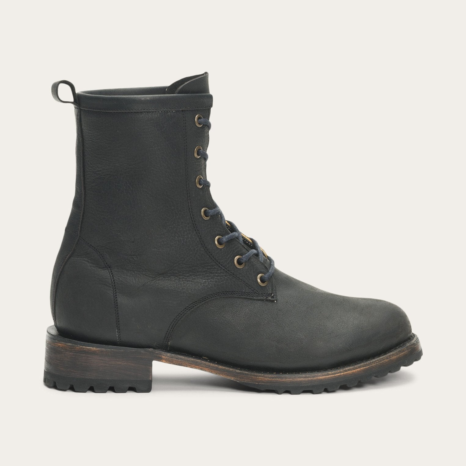 Sam Lace Up | Stetson Black Leather