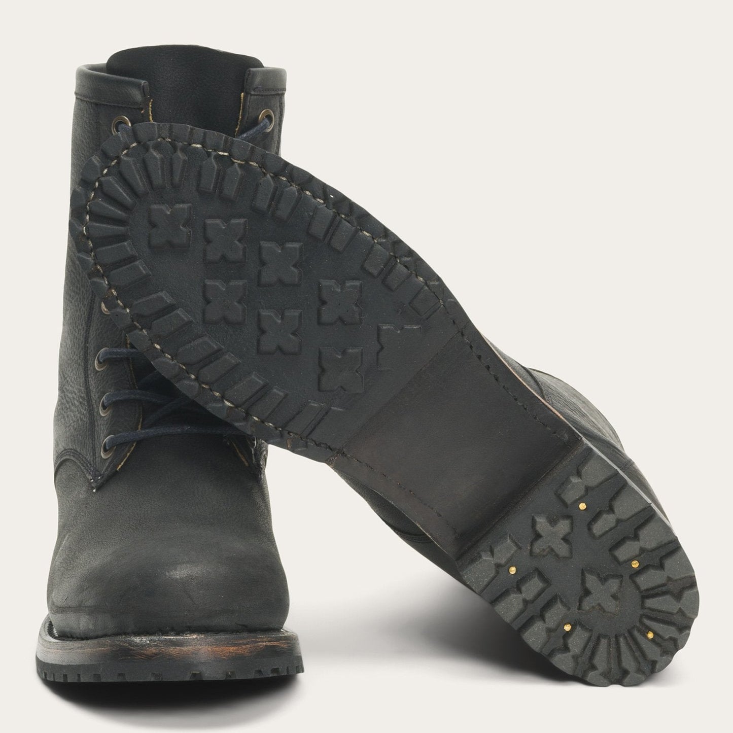 Sam Lace Up | Stetson Black Leather