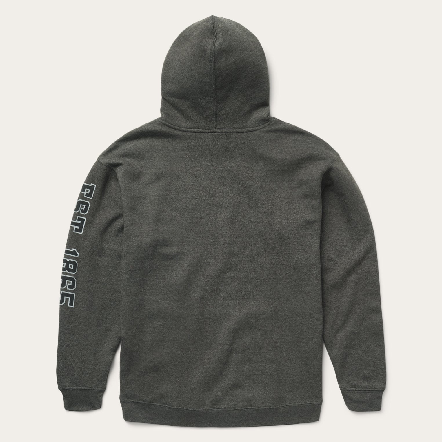 Charcoal Heather Fleece Hooded Sweatshirt | Stetson Grey