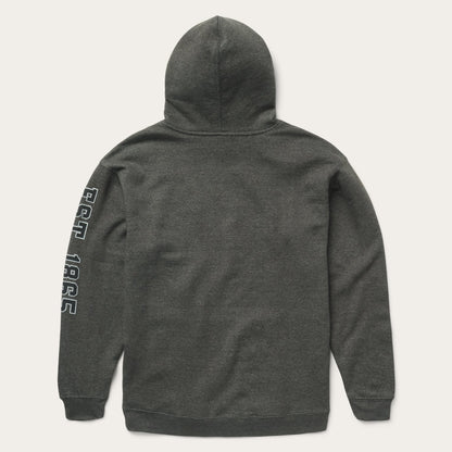 Charcoal Heather Fleece Hooded Sweatshirt | Stetson Grey