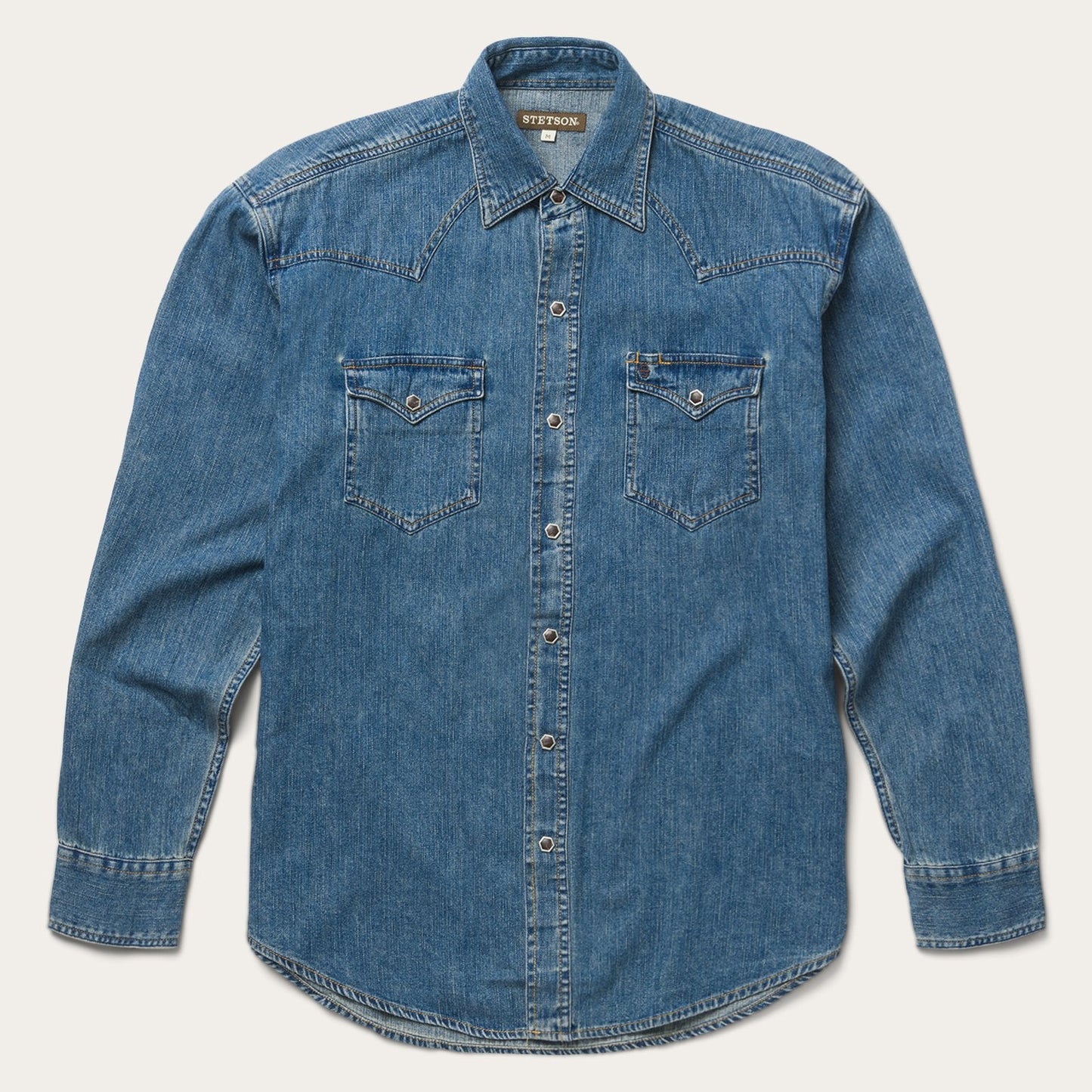 Classic Denim Shirt | Stetson Blue