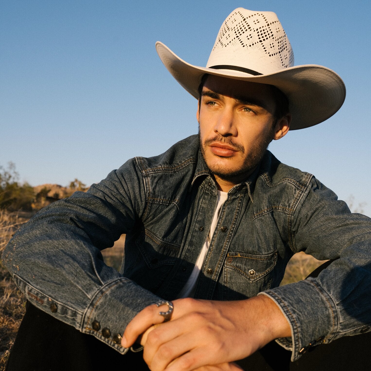 Classic Denim Shirt | Stetson Blue