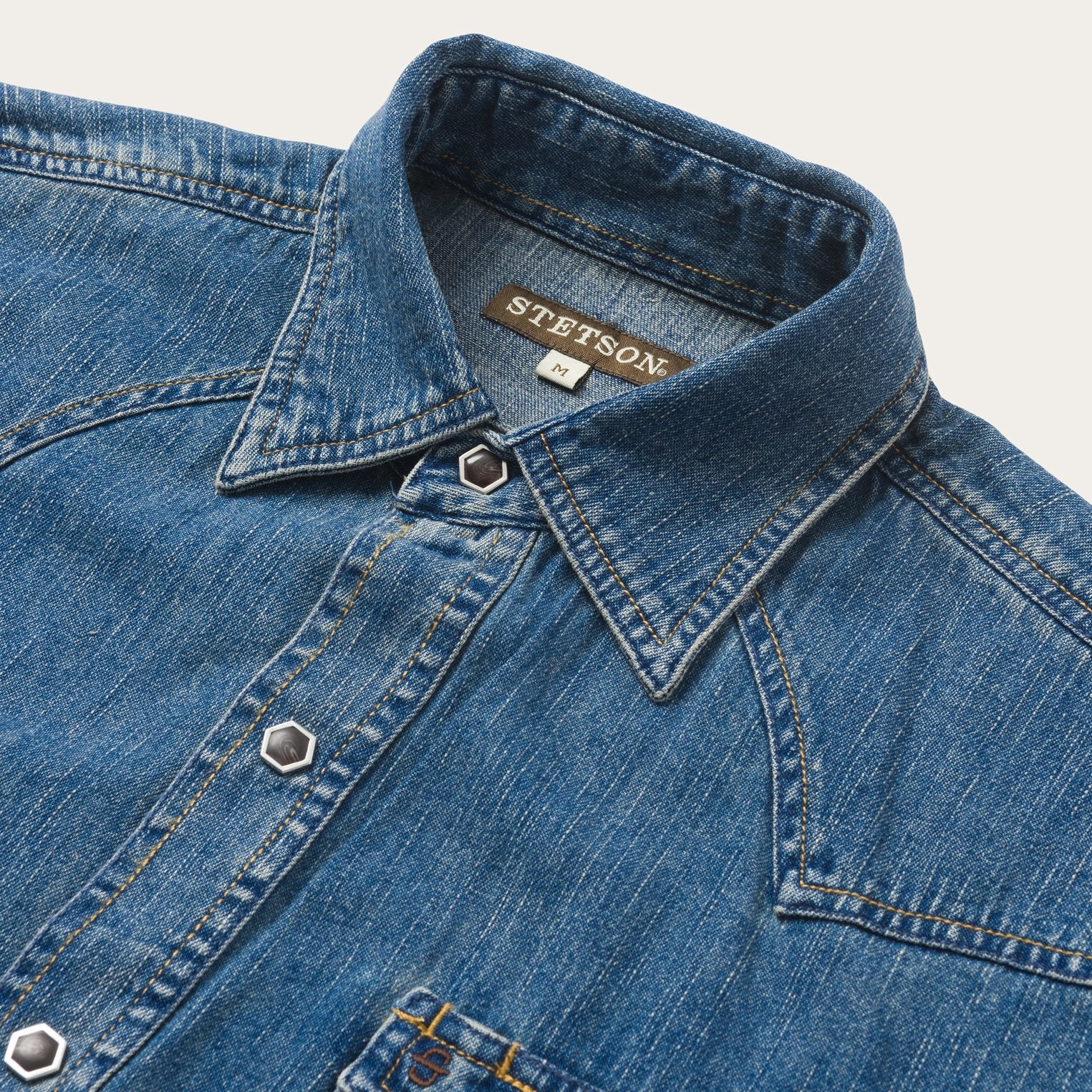 Classic Denim Shirt | Stetson Blue