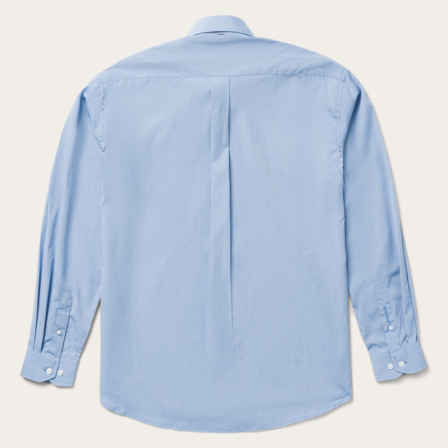 Blue Solid One-Pocket Snap-Front Shirt | Stetson Blue