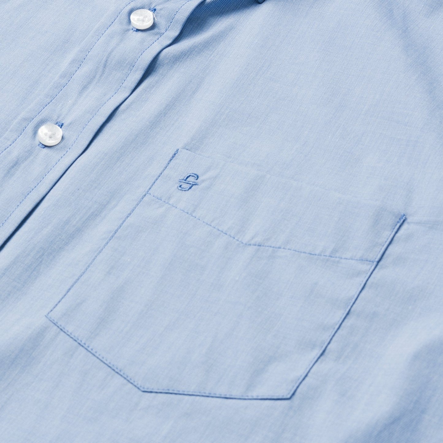 Blue Solid One-Pocket Snap-Front Shirt | Stetson Blue