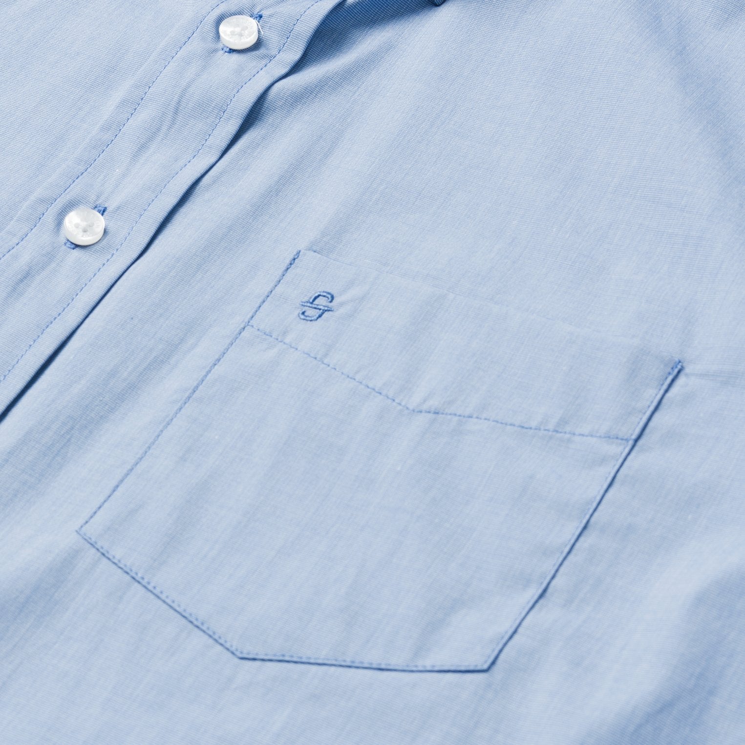Blue Solid One-Pocket Snap-Front Shirt | Stetson Blue
