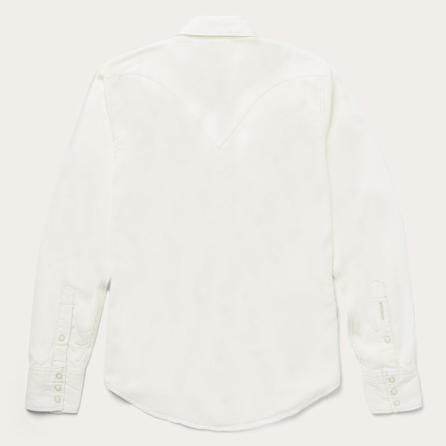 Cream Twill Shirt | Stetson White