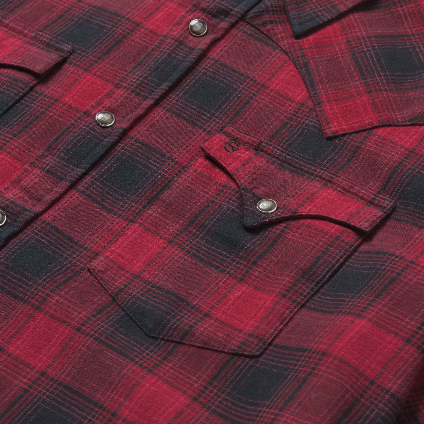 Brushed Twill Plaid Shirt | Stetson Black