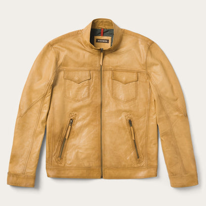 Butter Soft Distressed Leather Jacket | Stetson Brown