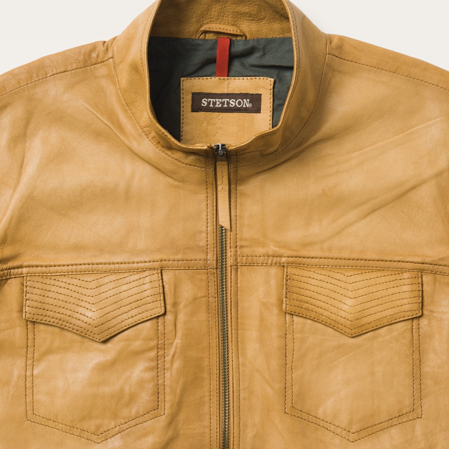 Butter Soft Distressed Leather Jacket | Stetson Brown