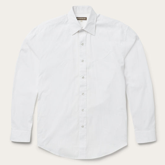Pin Point Oxford Shirt | Stetson White