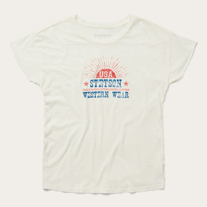 Sunrise Graphic Tee | Stetson White